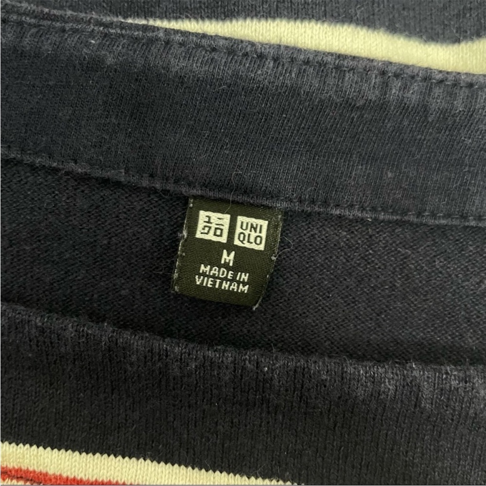 UNIQLO Navy Blue Red White Striped Dress - Picture 5 of 7